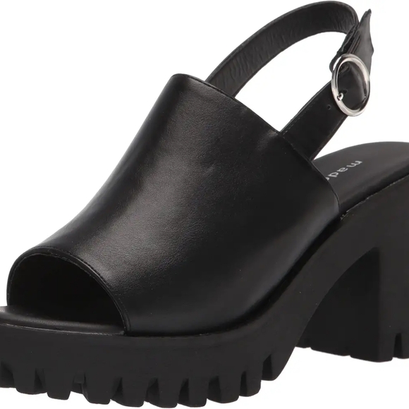 BLACK MADDEN GIRL SONNY PLATFORM CHUNKY HEEL CLOG SANDALS SIZE 10 - Picture 2 of 12